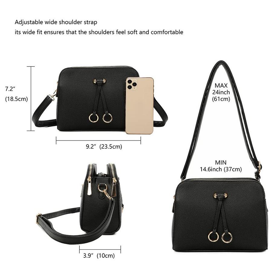 Only-bags.store Solide PU Leder Umhängetasche  