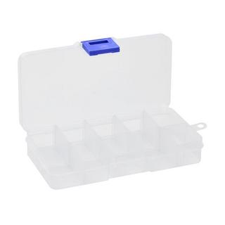 Northio Boîte de rangement transparente avec 10 compartiments réglables  