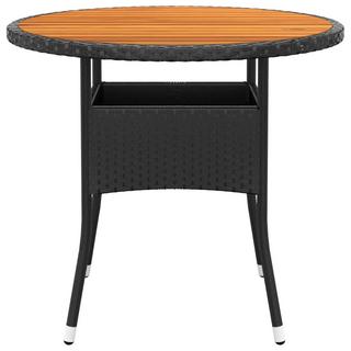 VidaXL Table de jardin rotin synthétique  