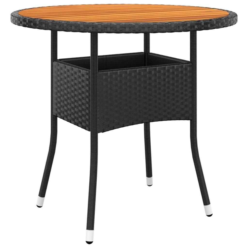 VidaXL Table de jardin rotin synthétique  