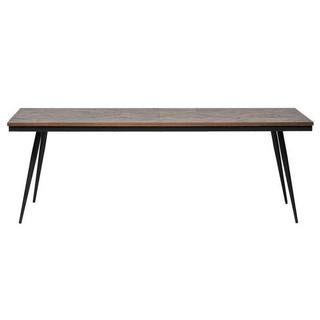 mutoni Table en bois massif Mosaïque Rhombique 220x90  