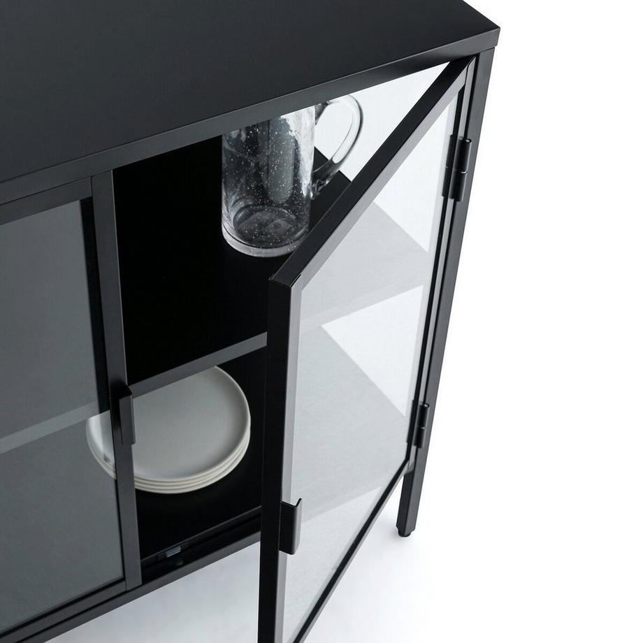 La Redoute Intérieurs  Buffet vitrine 2 portes métal 