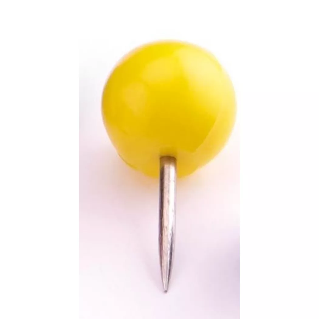 magnetoplan -  Pinwand-Nadeln 111165102 gelb, 6x17mm 100 Stück