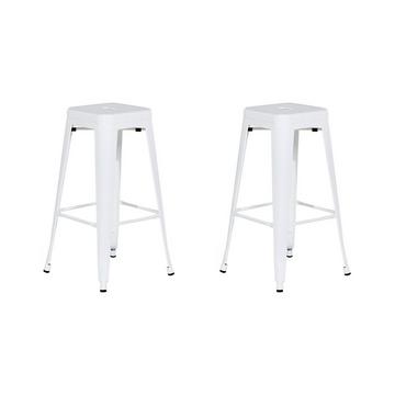 Set di 2 sgabelli da bar en Acciaio Industriale CABRILLO