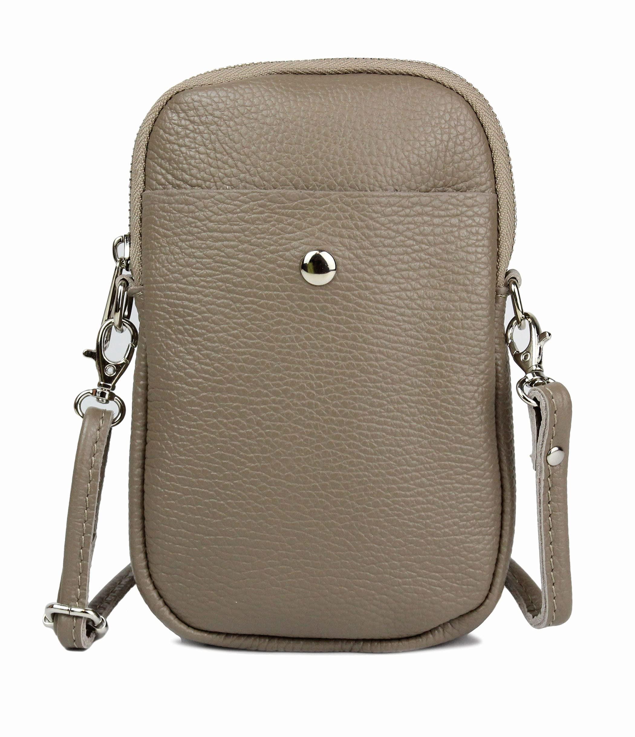 Only-bags.store Kleine Leder-Umhängetasche, Handtasche Handy echtes Leder, Crossbody-Umhängetasche Kleine Leder-Umhängetasche, Handtasche Handy echtes Leder, Crossbody-Umhängetasche 