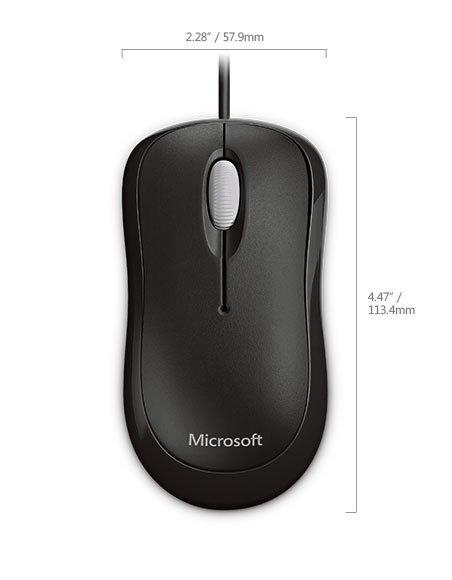 Microsoft  4YH-00007 mouse Ambidestro USB tipo A Ottico 800 DPI 