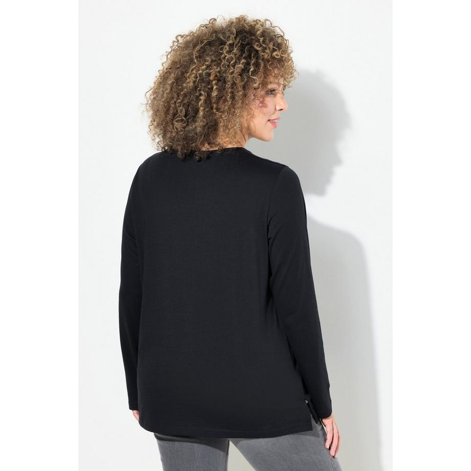 Ulla Popken Weihnachts Classic Rundhals Langarm Shirt  