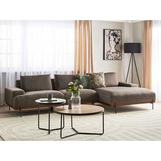 Beliani Ecksofa aus Polyester Modern MARIFERD  