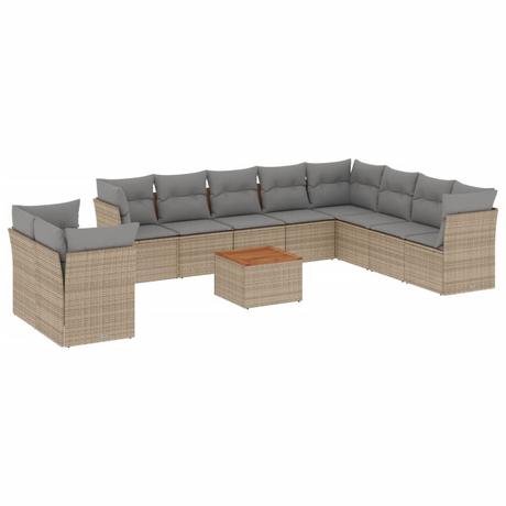 VidaXL Garten sofagarnitur poly-rattan  