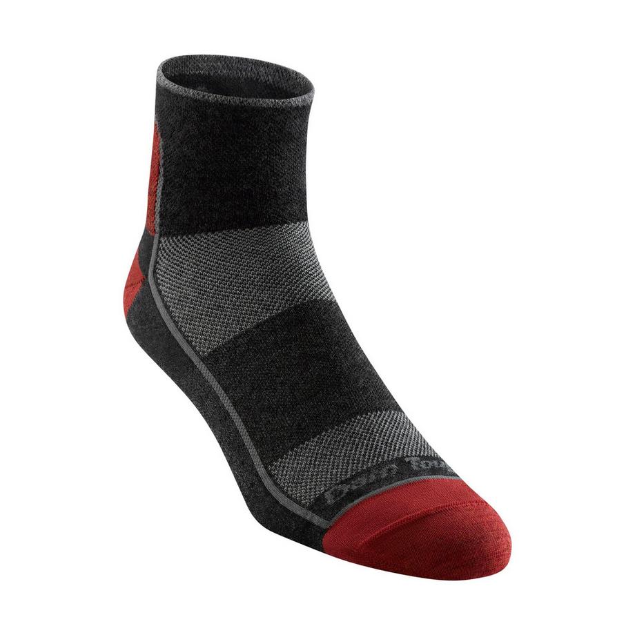 Darn Tough Vermont  Calze Uomo Quarti Running Leggere in Lana Merino Senza Cuciture 