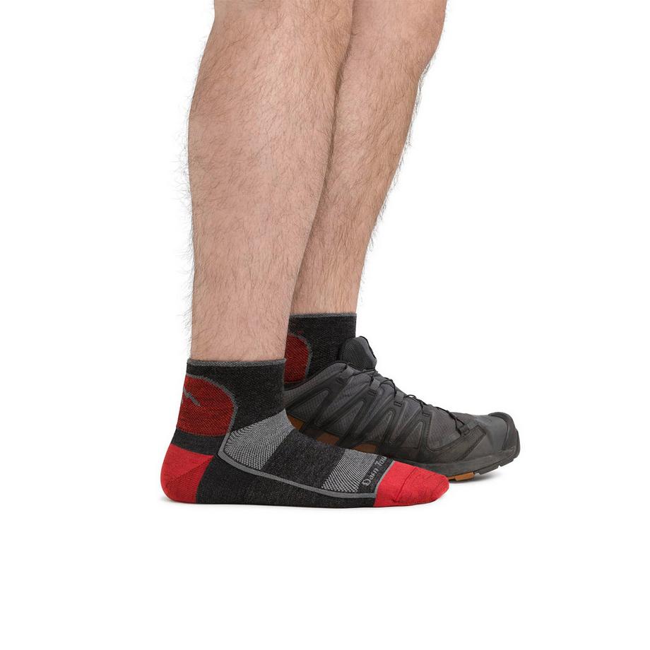 Darn Tough Vermont  Calze Uomo Quarti Running Leggere in Lana Merino Senza Cuciture 