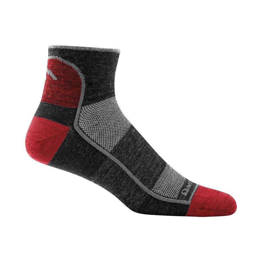 Calze Uomo Quarti Running Leggere in Lana Merino Senza Cuciture