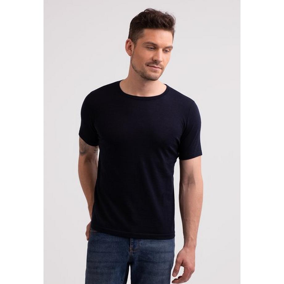 CASH-MERE.CH T-Shirt Girocollo Maniche Corte Cashmere  
