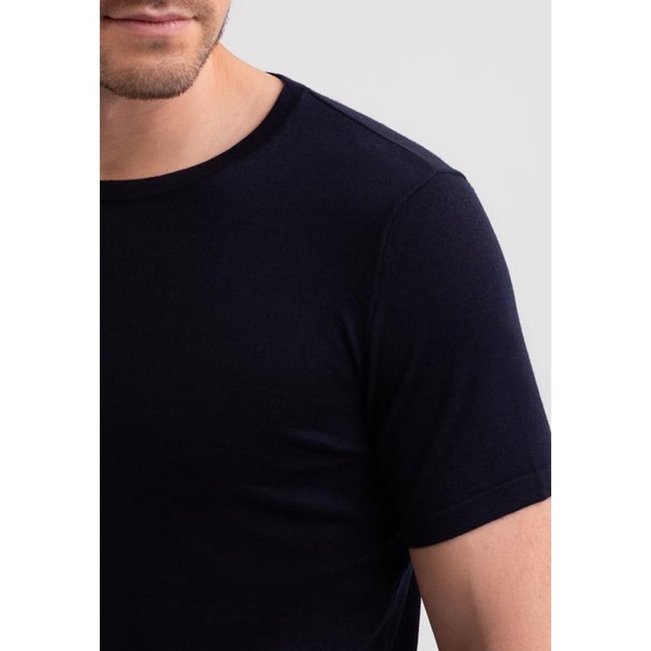 CASH-MERE.CH T-Shirt Girocollo Maniche Corte Cashmere  