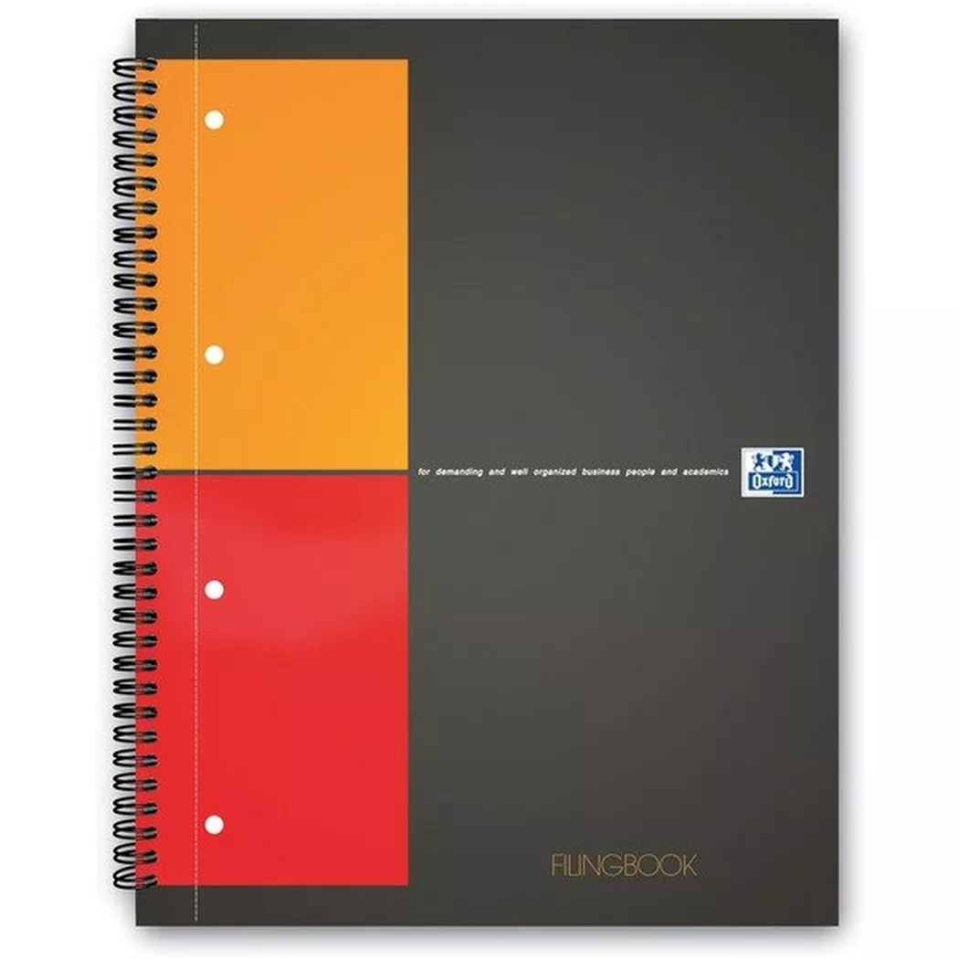 Oxford International Collegeblock "FILINGBOOK" , quadrillé,