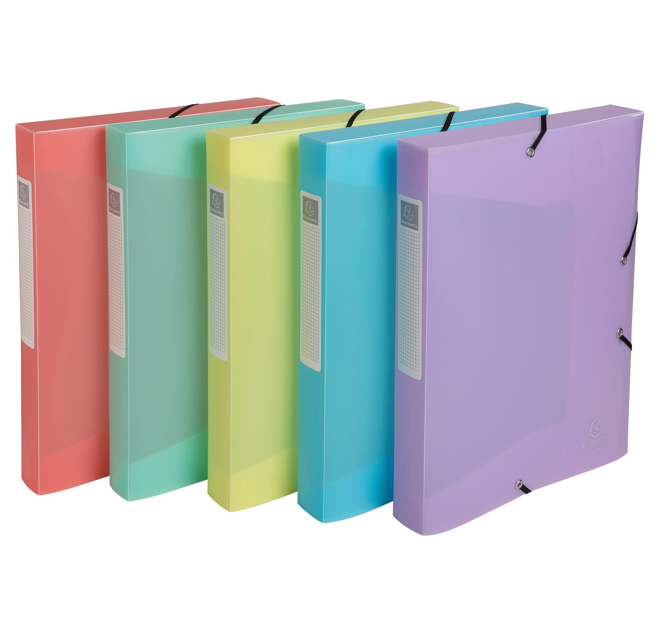 Image of Archivbox Cartobox A4 PP, Rückenbreite 40mm, wird flach geliefert, Chromaline Pastell - x 10 Archivbox Cartobox A4 PP, Rückenbreite 40mm, wird flach geliefert, Chromaline Pastell - x 10