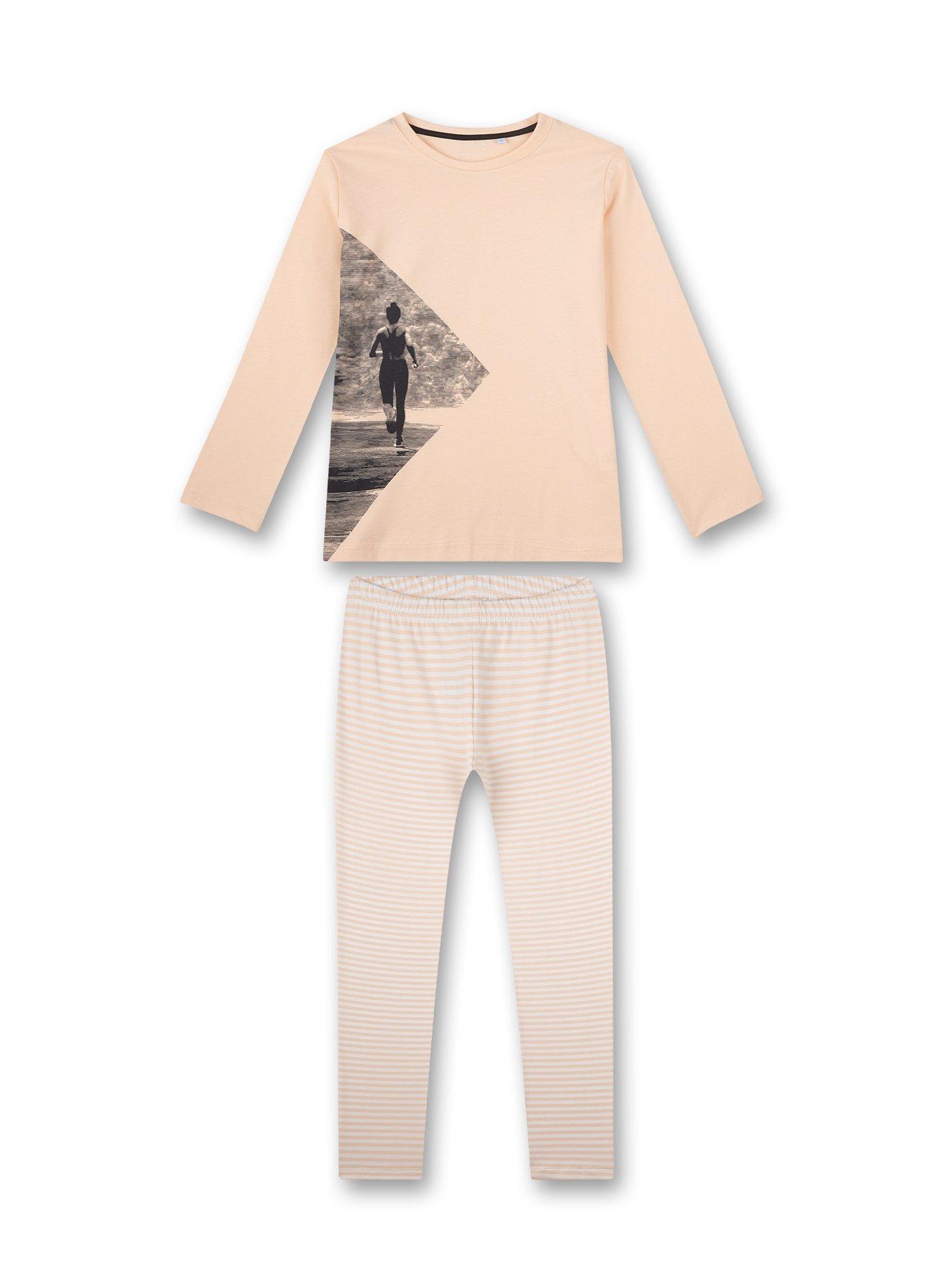 Image of Mädchen Schlafanzug Jogging Mädchen Orange 152