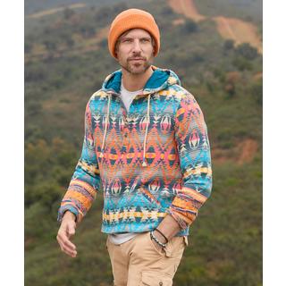 Joe Browns Felpa con Cappuccio Azteca Vivace con Abbottonatura  