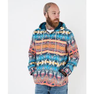 Joe Browns Felpa con Cappuccio Azteca Vivace con Abbottonatura  