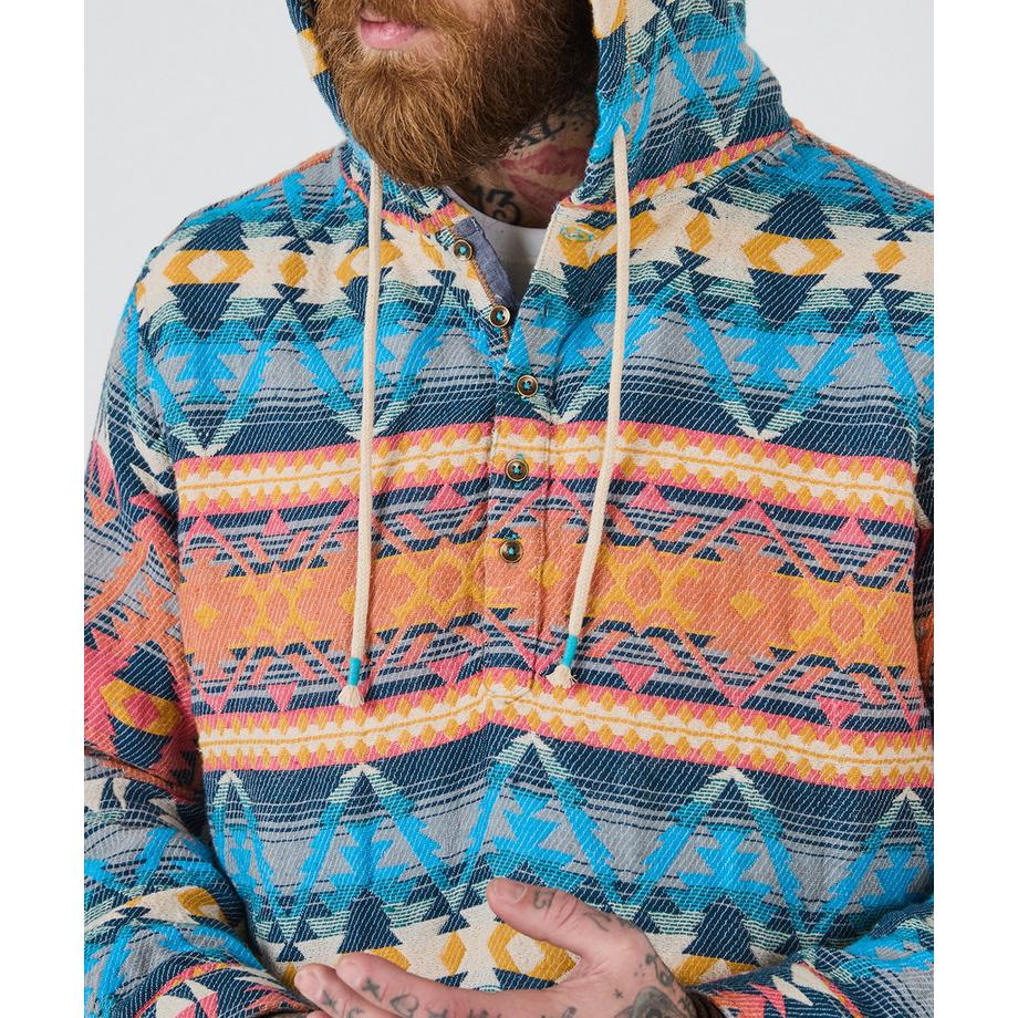 Joe Browns Felpa con Cappuccio Azteca Vivace con Abbottonatura  