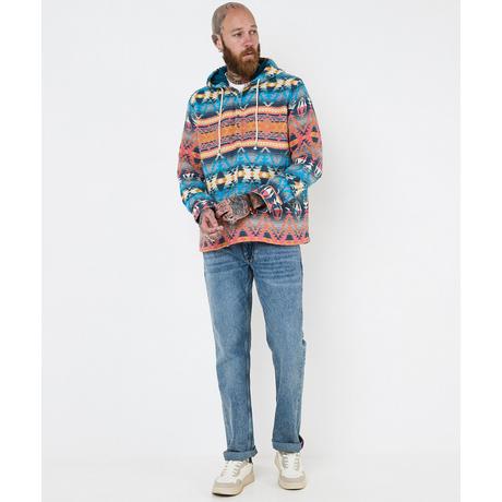 Joe Browns Felpa con Cappuccio Azteca Vivace con Abbottonatura  