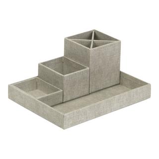 Bigso Box of Sweden Organisateur de Lena Desk - Linnen Canvas  