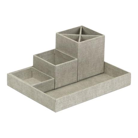 Bigso Box of Sweden Organisateur de Lena Desk - Linnen Canvas  