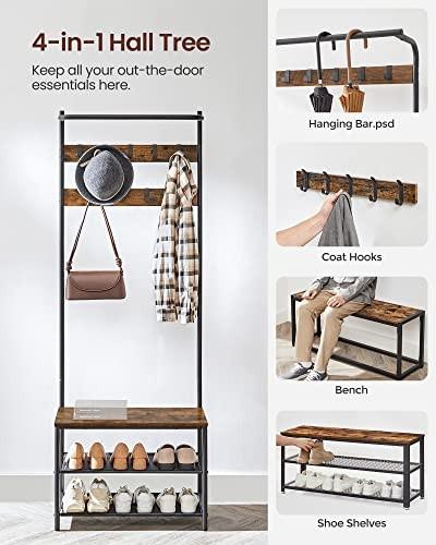 Pricenet Appendiabiti 3 in 1 con sedile, ripiani e 9 ganci - salvaspazio  