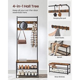 Pricenet Appendiabiti 3 in 1 con sedile, ripiani e 9 ganci - salvaspazio  