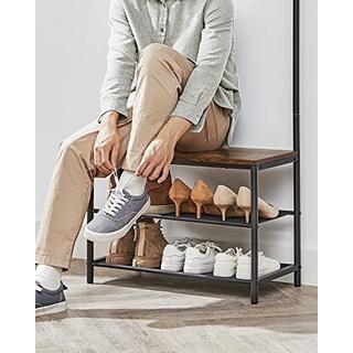 Pricenet Appendiabiti 3 in 1 con sedile, ripiani e 9 ganci - salvaspazio  