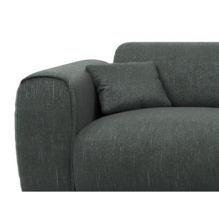 Vente-unique Großes Ecksofa - Ecke rechts - Strukturstoff - Graugrün - POGNIA  