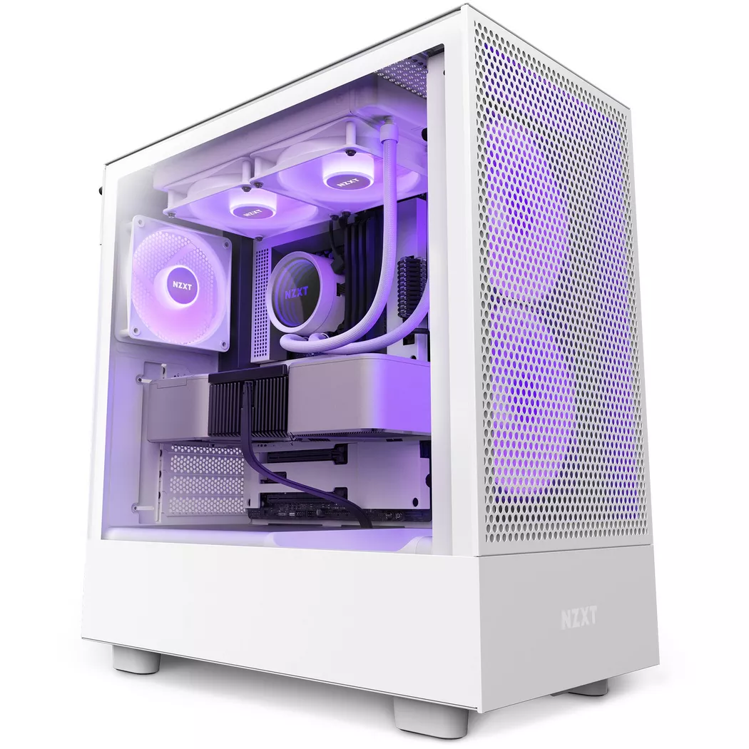 NZXT – PC-Gehäuse H5 Flow RGB, Weiss