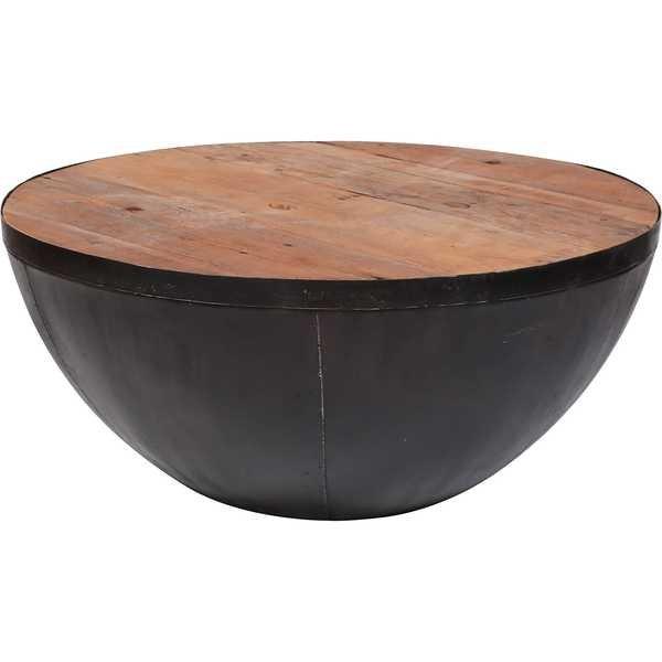 Image of Couchtisch Raft robustes Hartholz rund D90 Couchtisch Raft robustes Hartholz rund D90