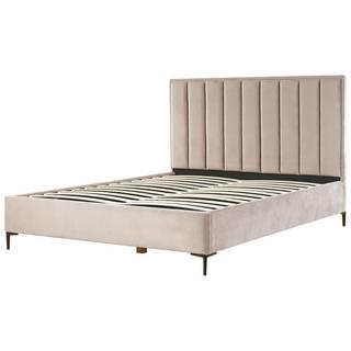 Beliani Letto contenitore en Velluto Glamour SEZANNE  