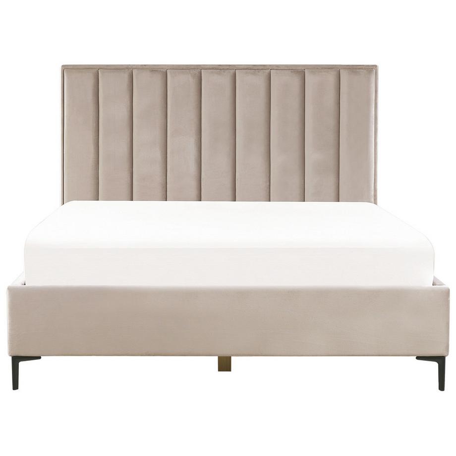 Beliani Lit ottoman en Velours Glamour SEZANNE  