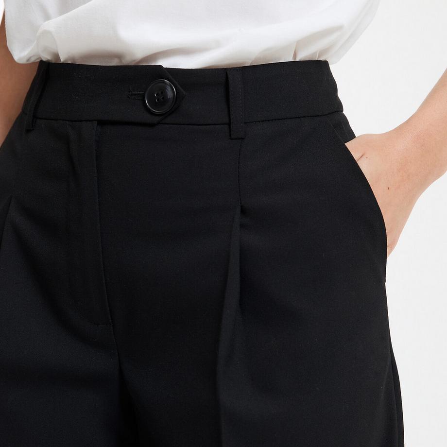 La Redoute Collections Weite Hose mit Bügelfalte  