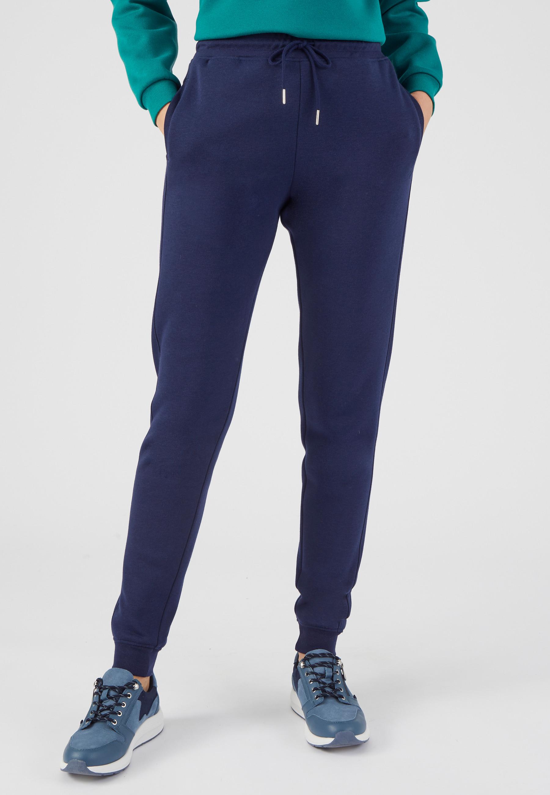 Image of Jogginghose Mit Gerippten Abschlüssen Thermolactyl Unisex Blau 46/48