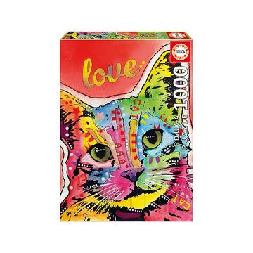 Puzzle Tilt cat love (1000Teile)