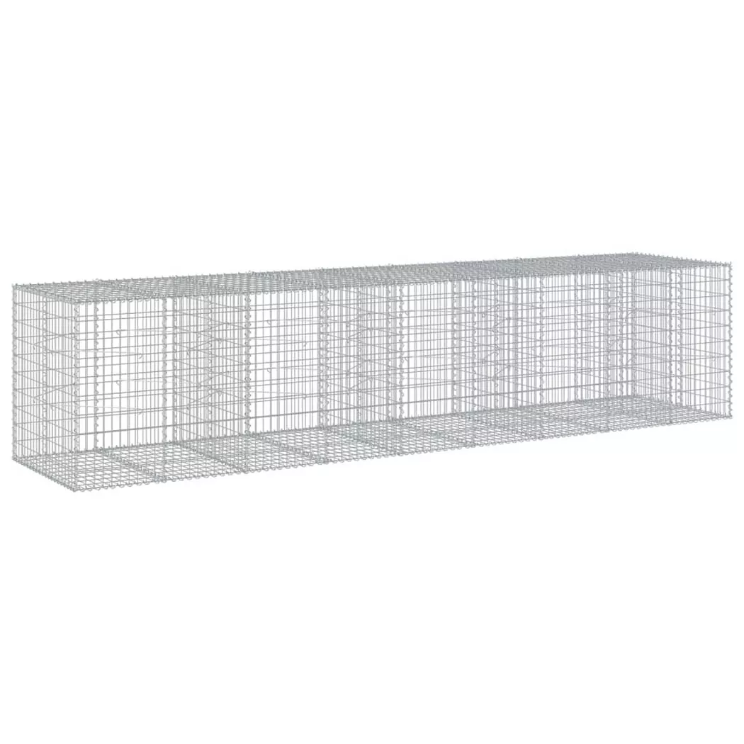 VidaXL - Panier gabion fer, One Size, Argent