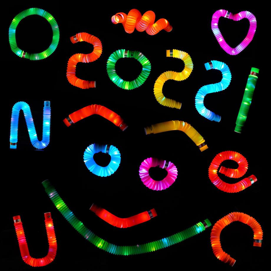 Activity-board  24 tubes pop lumineux Jouet sensoriel pour la motricité fine des enfants 