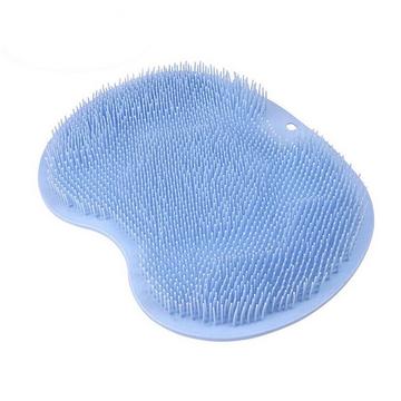 Tapis exfoliant pour douche - bleu