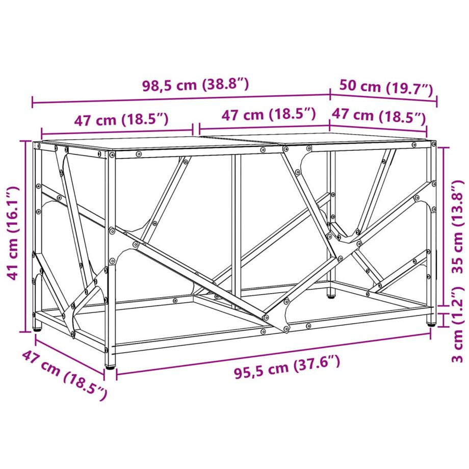 VidaXL Couchtisch holzwerkstoff  