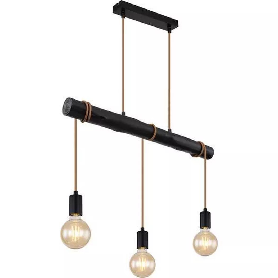 mutoni – Hängeleuchte Gregor Metall 3xE27, One Size, Schwarz