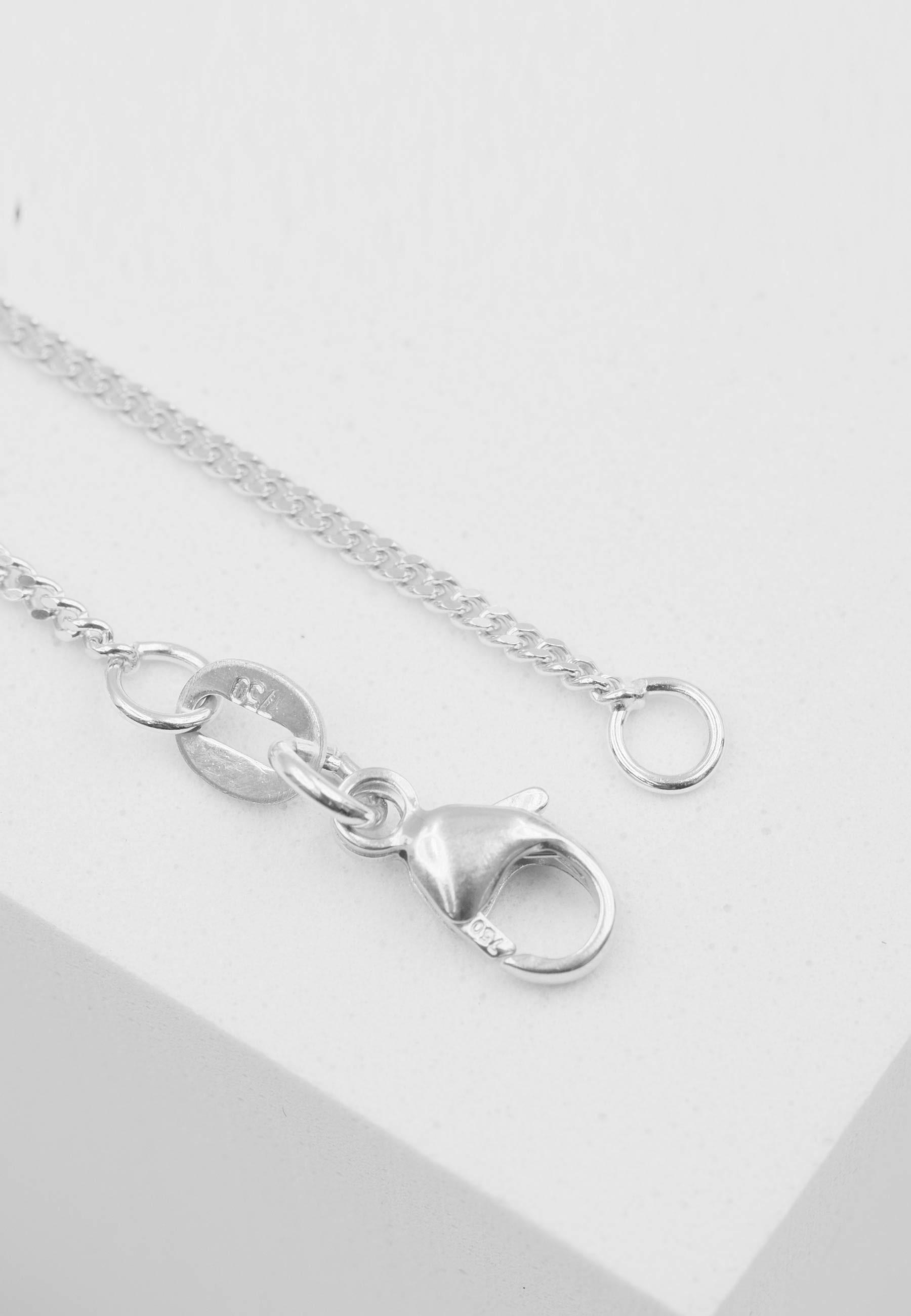 Image of Collier Panzer Weissgold 750, 1.4mm, 45cm Damen Silber 45cm