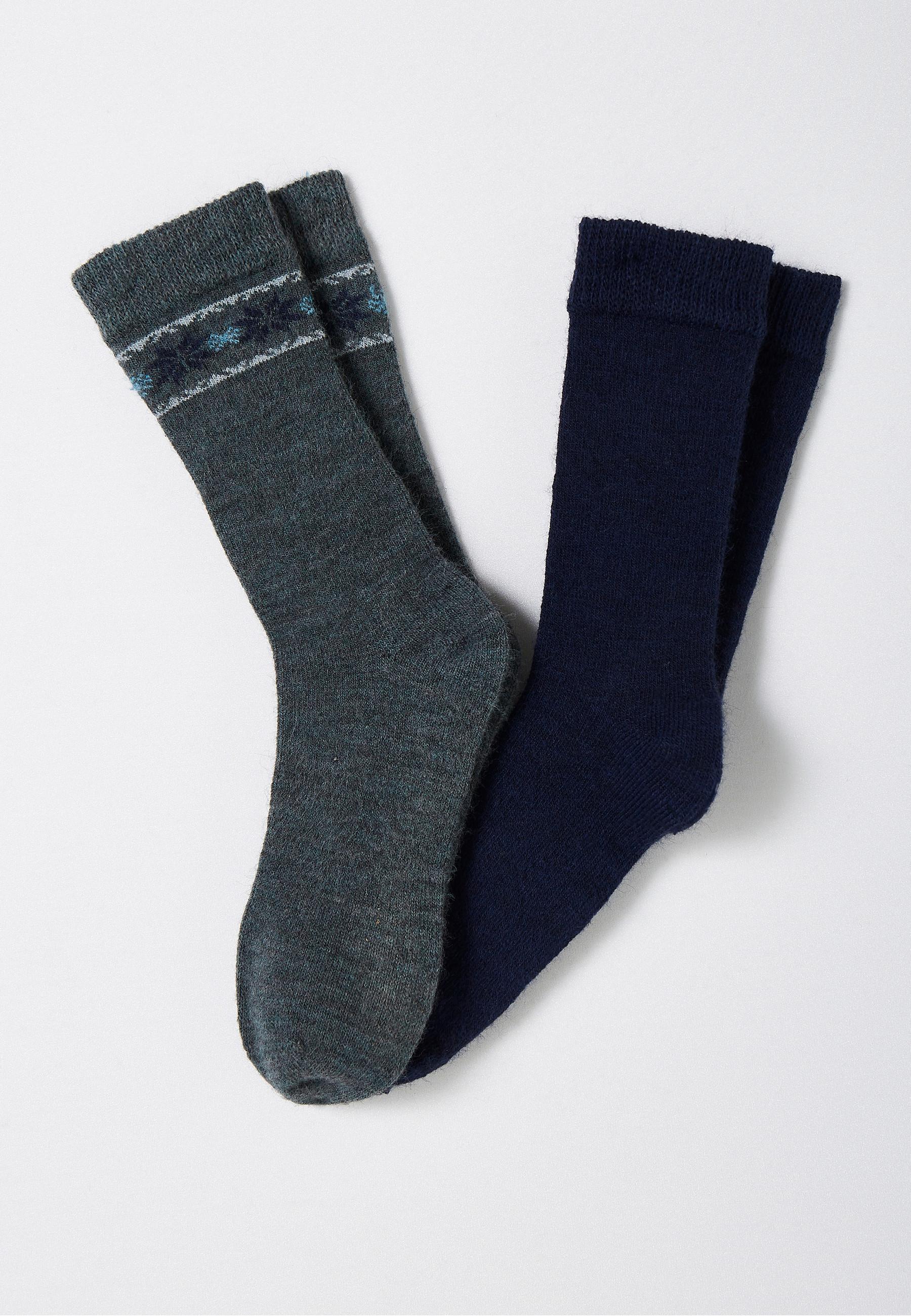 Image of Flauschige Thermolactyl-strümpfe Im 2er-pack. Herren Multicolor 39-41