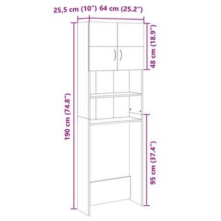 VidaXL Armoire pour machine à laver  