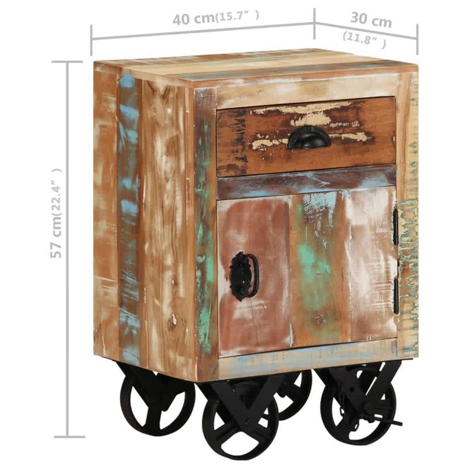 VidaXL Armoire de chevet bois  
