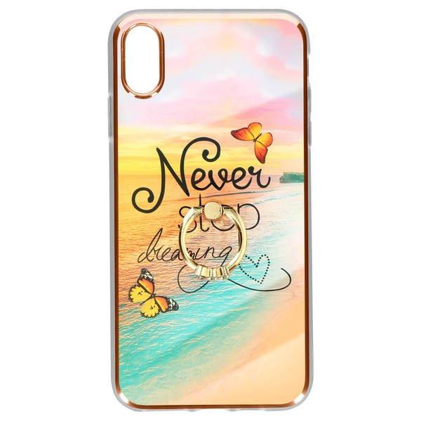 Avizar  Coque Anneau iPhone XS Max Motif Plage 