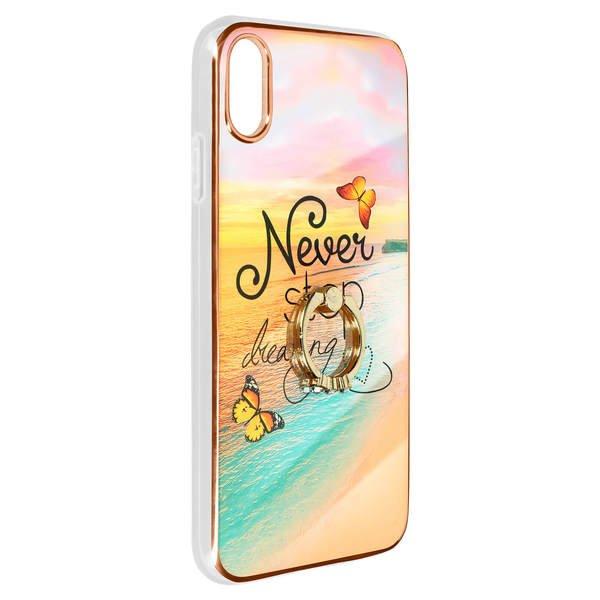 Avizar  Coque Anneau iPhone XS Max Motif Plage 