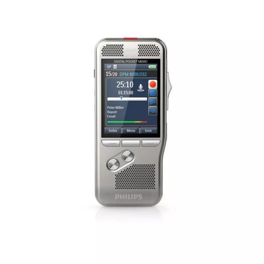 Philips – Digital Diktiergerät DPM8200 Pocket Memo, Silber